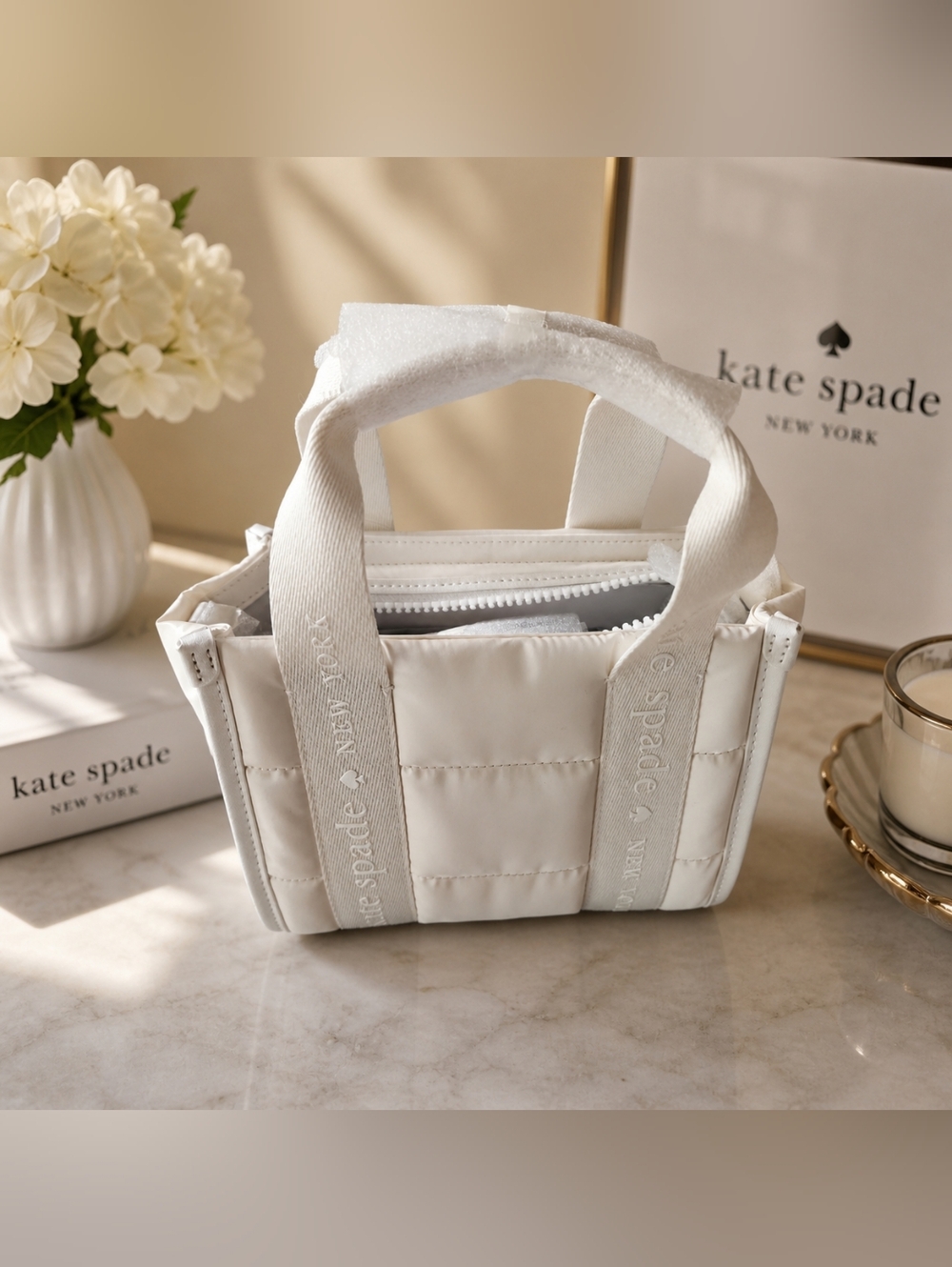 🖤 Kate Spade New York Quilted Mini Tote – NWT 🤍 - Picture 1 of 8